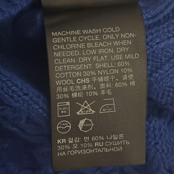 & OTHER STORIES Wool Cotton Cable‎ Knit Sweater Oversized Turtleneck Size M NWT - Picture 11 of 13